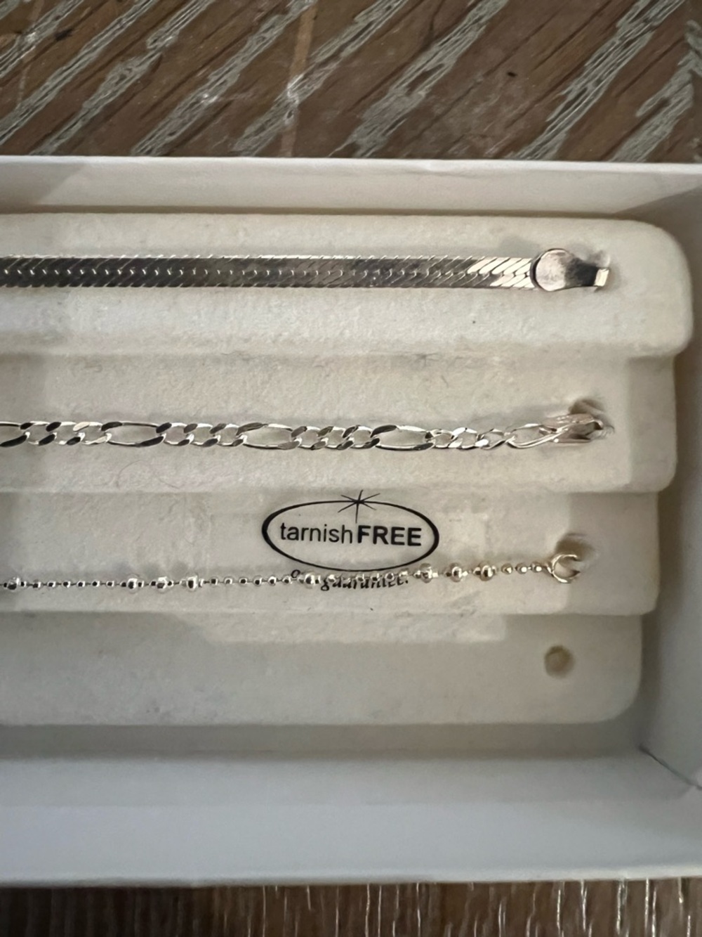 Tarnish-Free Silver-Tone Bracelet Trio